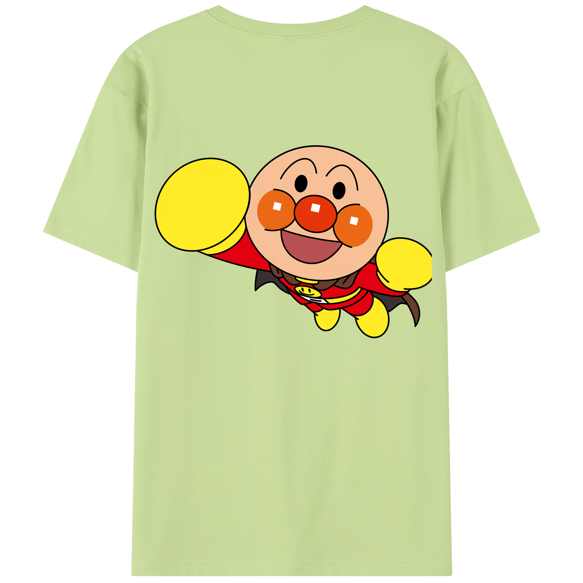 （画像用） アンパンマン Anpanman 綿100％半袖Tシャツ（背面プリント）